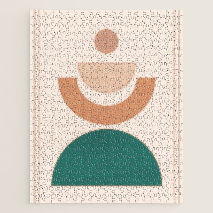Minimal Geometric Shapes 108 Jigsaw Puzzle Gallery Image 1