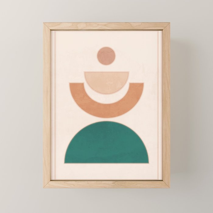 Minimal Geometric Shapes 108 Mini Art Print Gallery Image 1