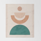 Minimal Geometric Shapes 108 Throw Blanket Gallery Image 2