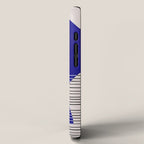 Indigo Blue Abstract Geometrical Composition iPhone Case Gallery Image 2