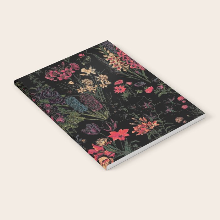 Exotic Midnight Floral Garden Notebook Gallery Image 2