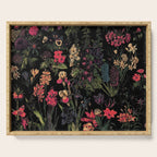 Exotic Midnight Floral Garden Serving Tray Gallery Image 1
