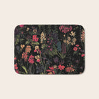 Exotic Midnight Floral Garden Bath Mat Gallery Image 1