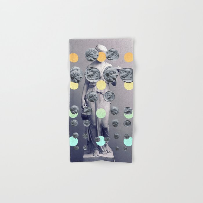 Statue With A Dot Gradient 1 Bath Towel Gallery Image 1