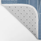 NASA Space Shuttle Blueprint in High Resolution (light blue)  Bath Mat Gallery Image 2