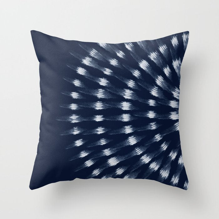 Shibori tie dye I Throw Pillow Gallery Image 6
