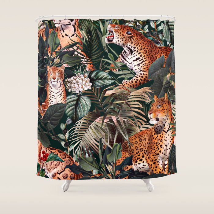 Dangers in the Forest XIII Shower Curtain Gallery Image 1