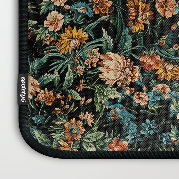 Floral and Birds Pattern Laptop Sleeve Gallery Image 3