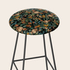Floral and Birds Pattern Stool Gallery Image 2