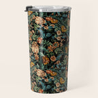 Floral and Birds Pattern Travel Mug Gallery Image 3