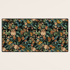 Floral and Birds Pattern Desk Mat Gallery Image 3