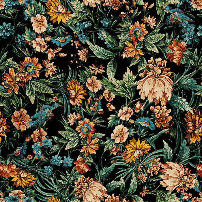 Floral and Birds Pattern Coffee Mug Gallery Image 2
