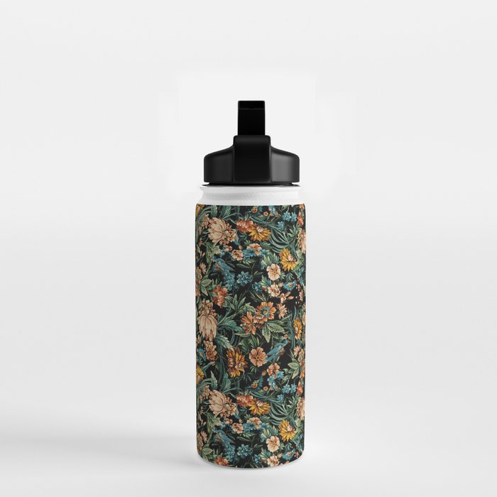 Floral and Birds Pattern Water Bottle Gallery Image 2