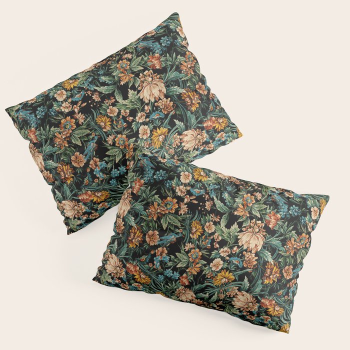 Floral and Birds Pattern Pillow Sham Gallery Image 3