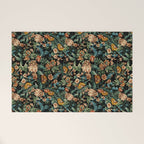 Floral and Birds Pattern Welcome Mat Gallery Image 1