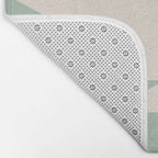 Geometric Southwestern Minimalism - Neutral Sage Green Bath Mat Gallery Image 2