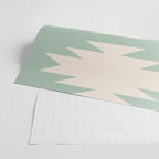 Geometric Southwestern Minimalism - Neutral Sage Green Wrapping Paper Gallery Image 2