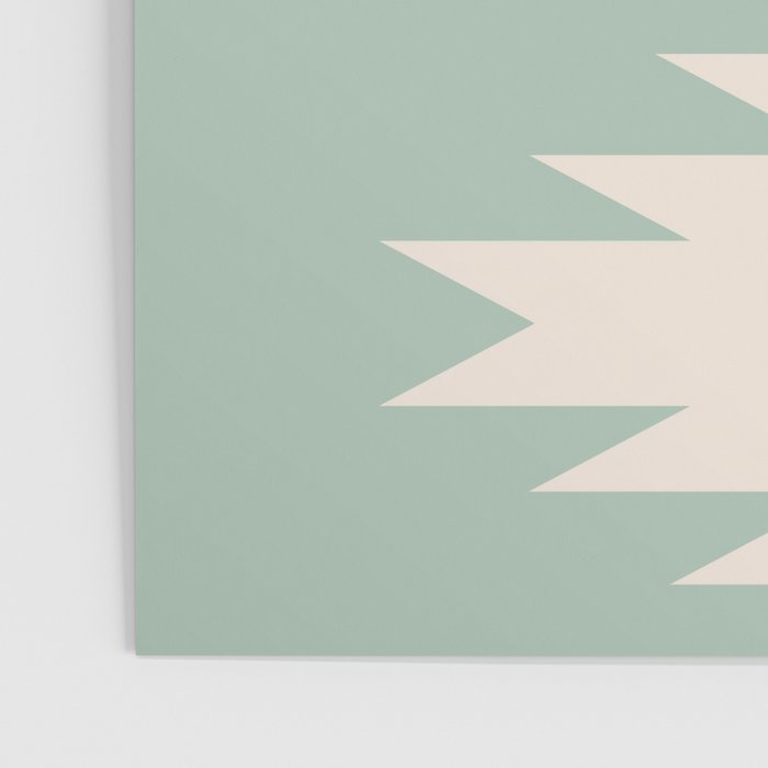 Geometric Southwestern Minimalism - Neutral Sage Green Poster Gallery Image 3