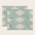 Geometric Southwestern Minimalism - Neutral Sage Green Placemat Gallery Image 1
