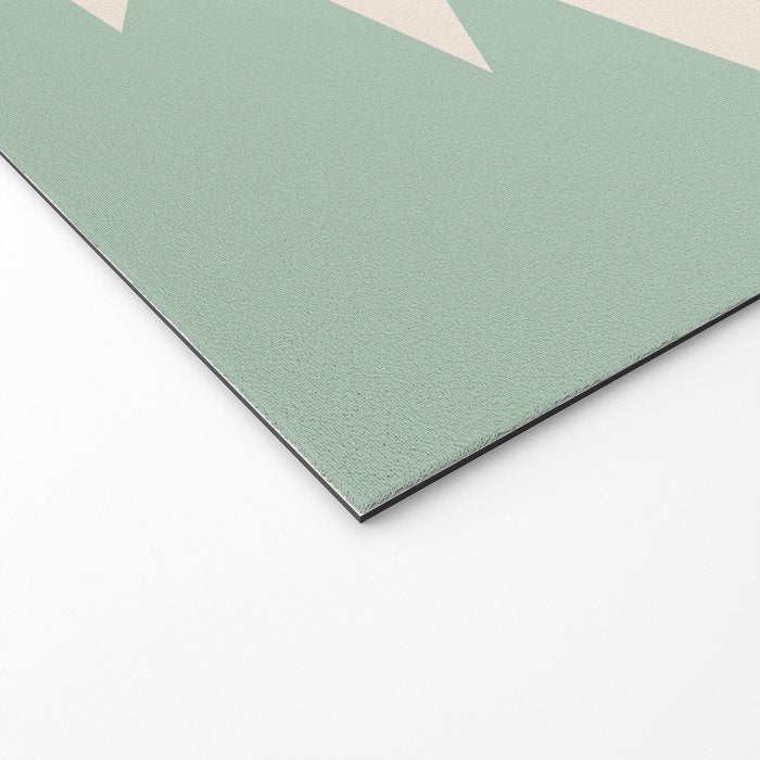 Geometric Southwestern Minimalism - Neutral Sage Green Welcome Mat Gallery Image 2