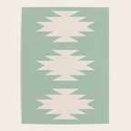 Geometric Southwestern Minimalism - Neutral Sage Green Poster Gallery Image 4
