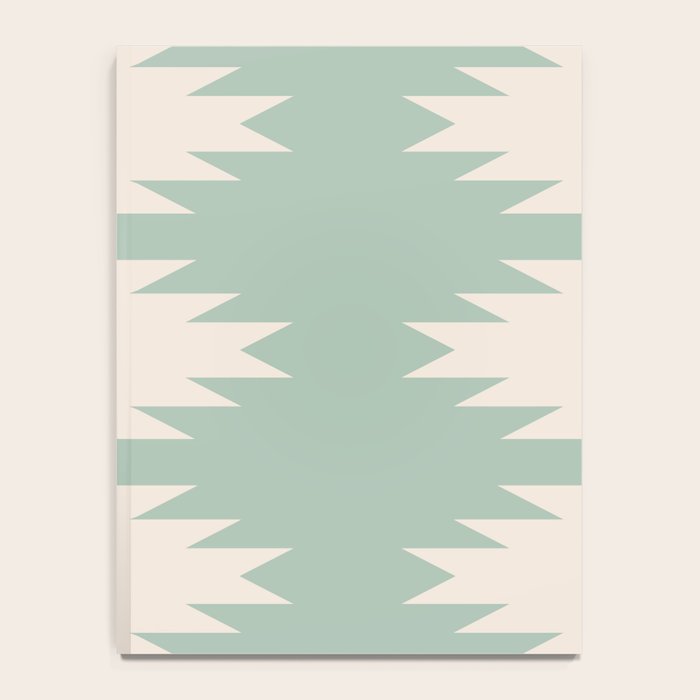 Geometric Southwestern Minimalism - Neutral Sage Green Notebook Gallery Image 4