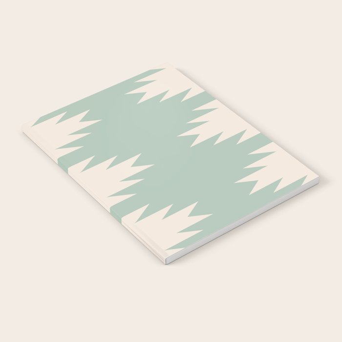 Geometric Southwestern Minimalism - Neutral Sage Green Notebook Gallery Image 1