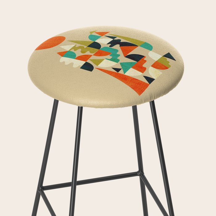 Mountains Hills and Rivers Stool Gallery Image 2