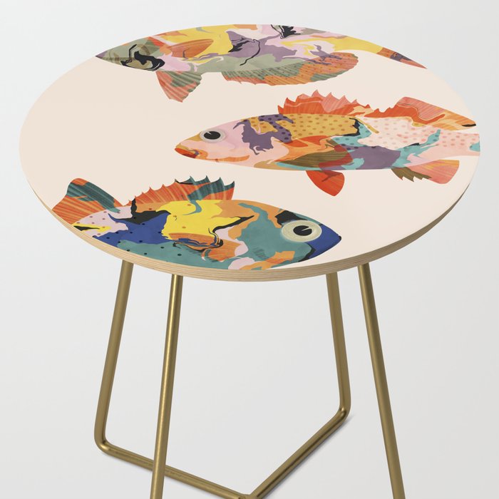 Fish collage Side Table Gallery Image 2