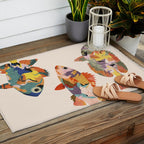 Fish collage Outdoor Rug Gallery Image 2