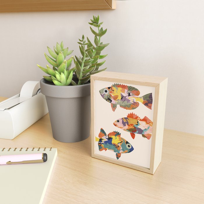 Fish collage Mini Art Print Gallery Image 2