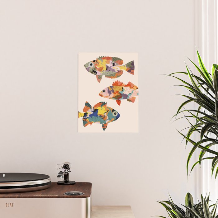 Fish collage Poster Gallery Image 2