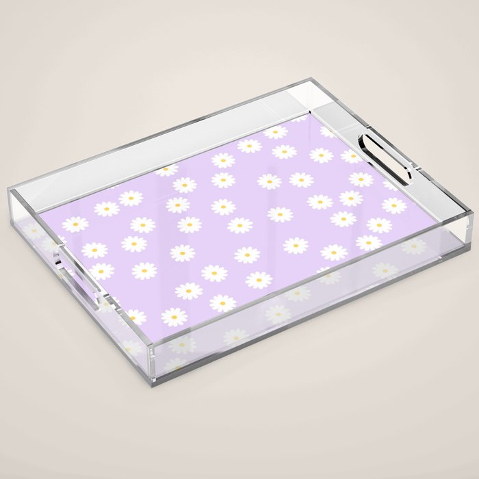 Lilac Flowers Acrylic Tray Gallery Image 1