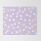 Lilac Flowers Throw Blanket Gallery Image 2