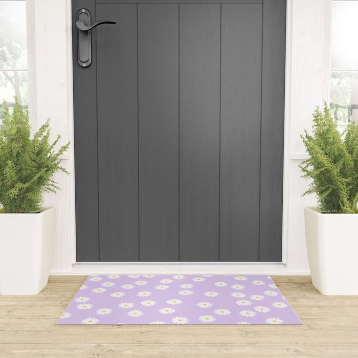 Lilac Flowers Welcome Mat Gallery Image 3