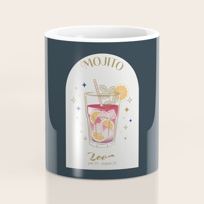 Mojito Cocktail Zodiac Sign Coffee Mug Gallery Image 4