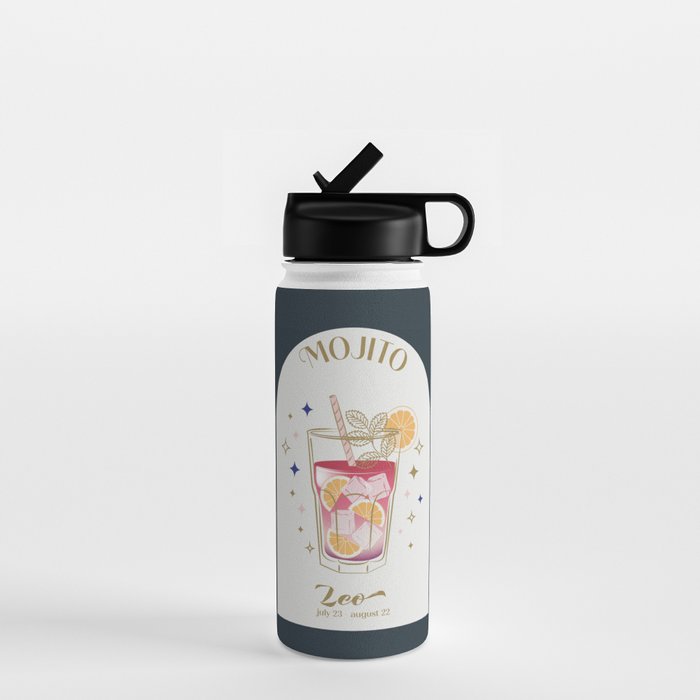 Mojito Cocktail Zodiac Sign Water Bottle Gallery Image 1