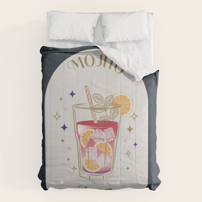 Mojito Cocktail Zodiac Sign Comforter Gallery Image 6