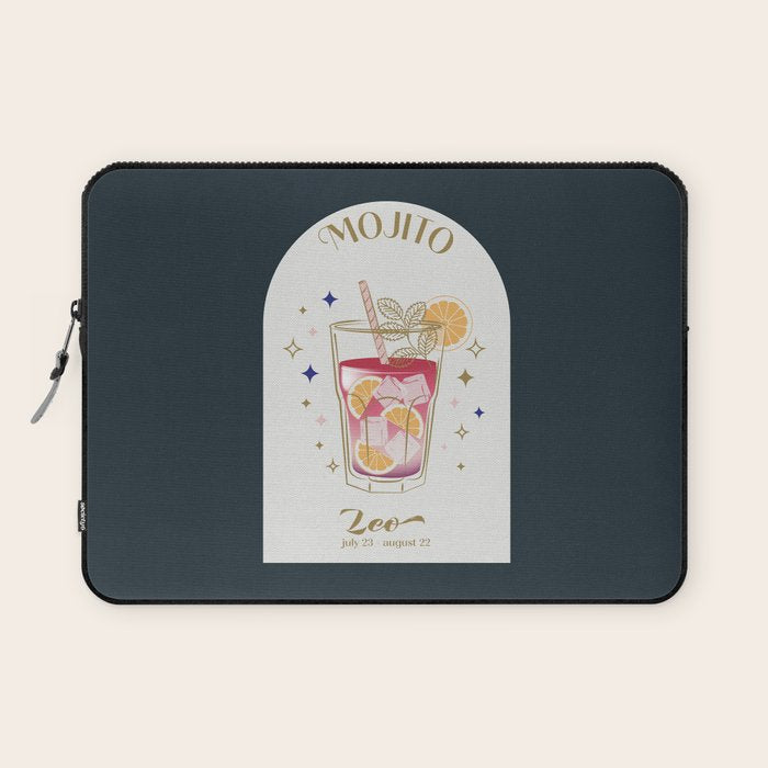 Mojito Cocktail Zodiac Sign Laptop Sleeve Gallery Image 1