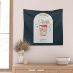 Mojito Cocktail Zodiac Sign Wall Tapestry Gallery Image 2