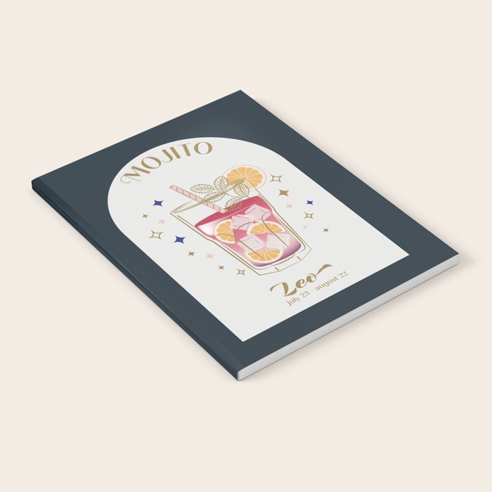 Mojito Cocktail Zodiac Sign Notebook Gallery Image 2