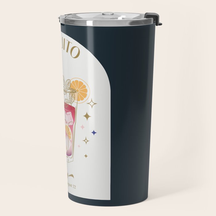 Mojito Cocktail Zodiac Sign Travel Mug Gallery Image 2