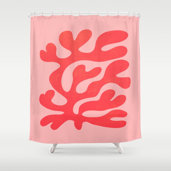 Red Salsa: Matisse Paper Cutouts 07 Shower Curtain Gallery Image 1