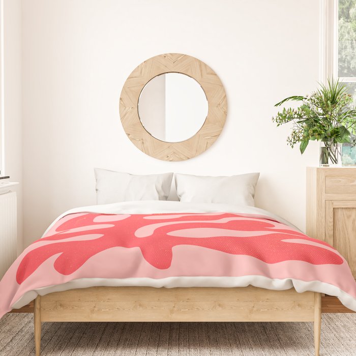 Red Salsa: Matisse Paper Cutouts 07 Duvet Cover Gallery Image 3