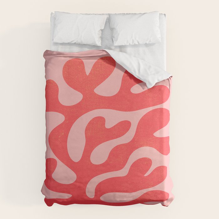 Red Salsa: Matisse Paper Cutouts 07 Duvet Cover Gallery Image 6