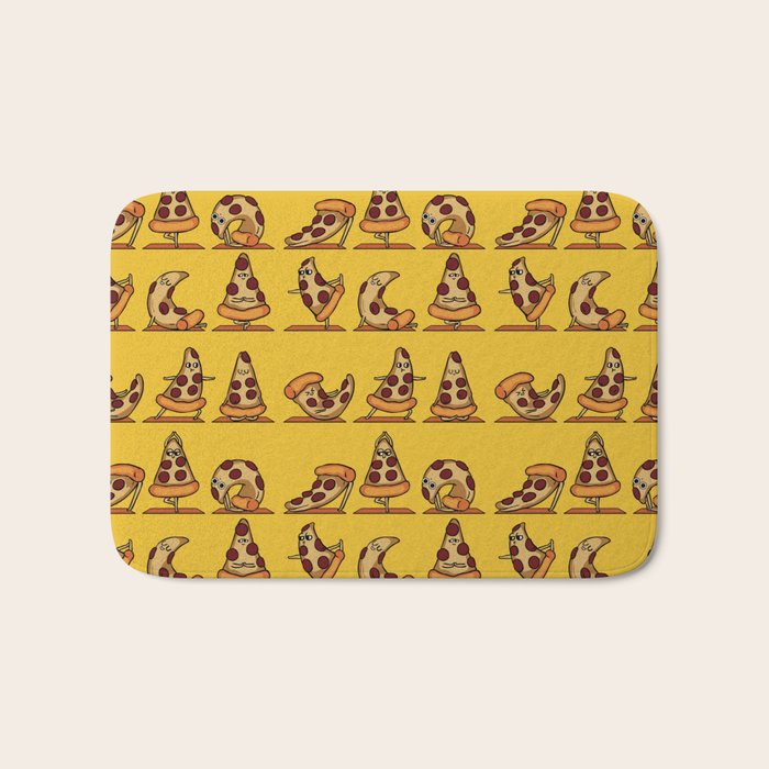 Pizza Yoga Bath Mat Gallery Image 1