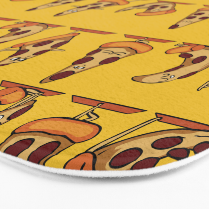 Pizza Yoga Bath Mat Gallery Image 3