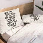 Give Me Coffee to Change the Things I Can and Wine to Accept the Things I Can't Pillow Sham Gallery Image 2
