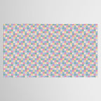 Bold Pastel Checks Pattern - Small XXXII Tablecloth Gallery Image 2