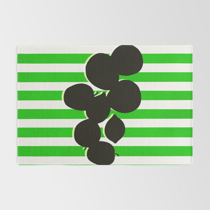 Still life - green stripe Rug Gallery Image 2